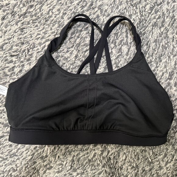 lululemon Energy Bra Medium Support B–D Cups Black, Size 12 - Picture 5 of 8